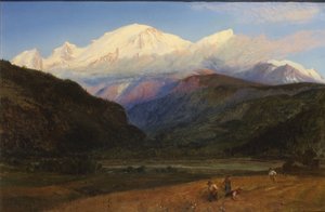 Servoz'dan Mont Blanc, 1856 by Henry Moore